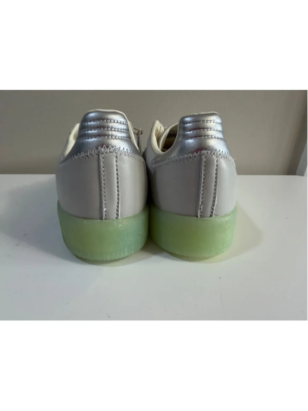 Adidas Samba XLG Glow Green Gum Platform Sneakers